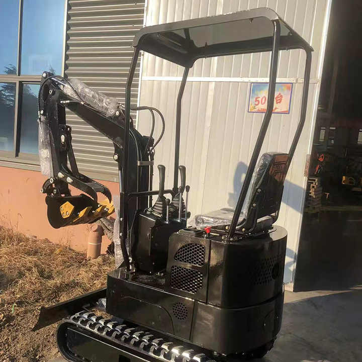 China Produce Wholesale 1 Ton 1200Kg Mini Excavator Micro Digger Earth-Moving Machine With Competiti