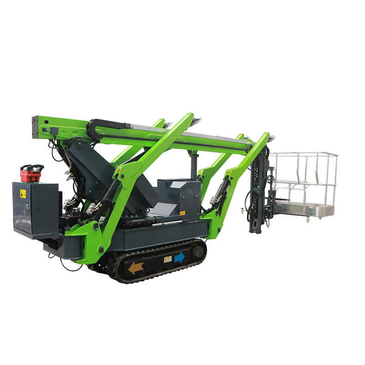 Gran oferta de fábrica So8c Spider Crane 8M 200kg Mobile Telescopic Crawler Mini Spider Boom Crane Precio para elevación de vidrio