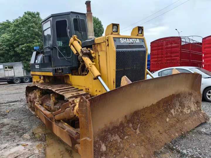 SHANTUI SD22 pas cher bas prix haute qualité chine chinois utilisé 24 tonnes sol manette de vitesse machines sur chenilles utilisé Bulldozer