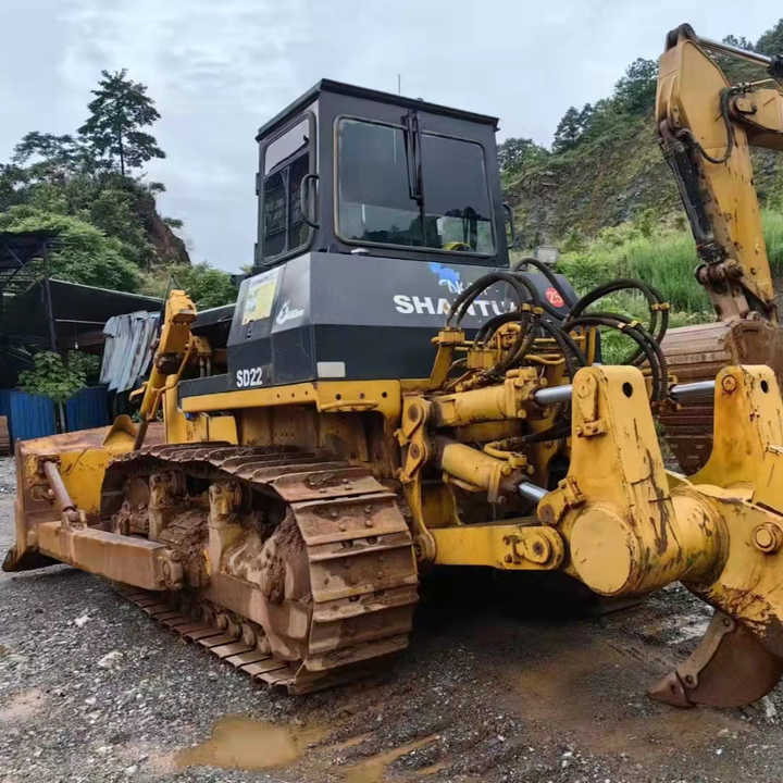 SHANTUI SD22 pas cher bas prix haute qualité chine chinois utilisé 24 tonnes sol manette de vitesse machines sur chenilles utilisé Bulldozer