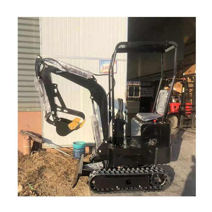 China Produce Wholesale 1 Ton 1200Kg Mini Excavator Micro Digger Earth-Moving Machine With Competiti