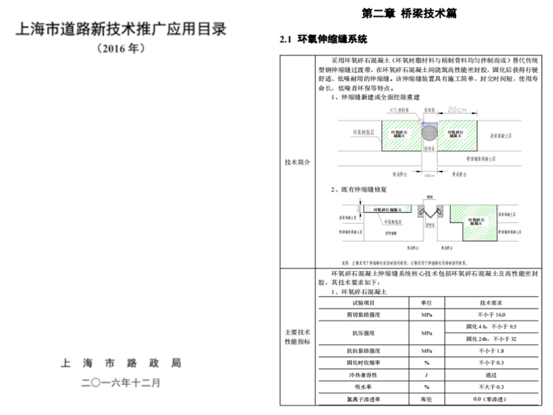 免型钢伸缩缝系统入选上海市道路新技术推广应用目录