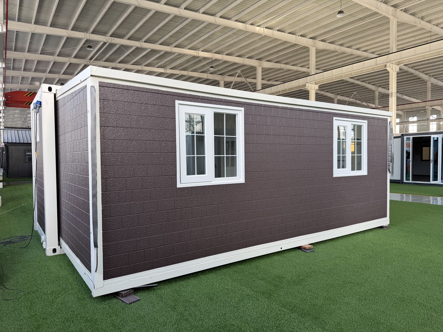20ft Deep Purple Expandable Container House | Dark Violet 38 sqm