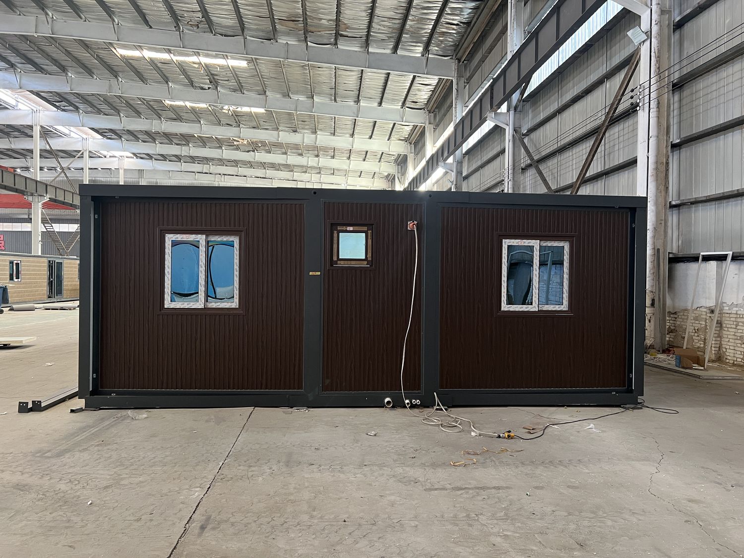 40ft Brown Expandable Container House | 73 sqm 3-Bedroom Fold-Out Home