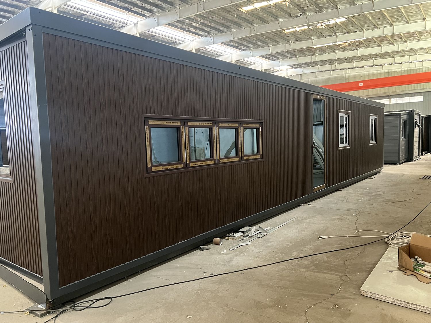 40ft Brown Expandable Container House | 73 sqm 3-Bedroom Fold-Out Home