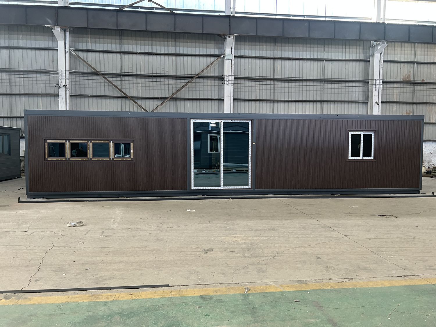 40ft Brown Expandable Container House | 73 sqm 3-Bedroom Fold-Out Home