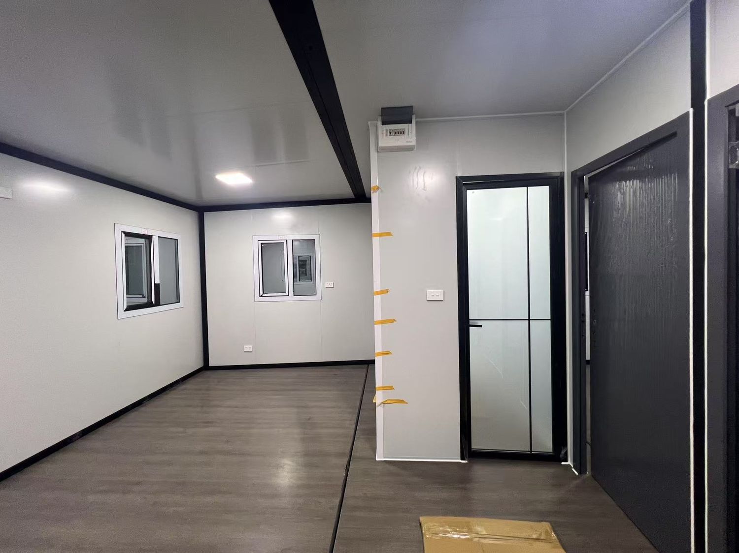 20ft Grey Expandable Container House | 38 sqm Modern Fold-Out Home