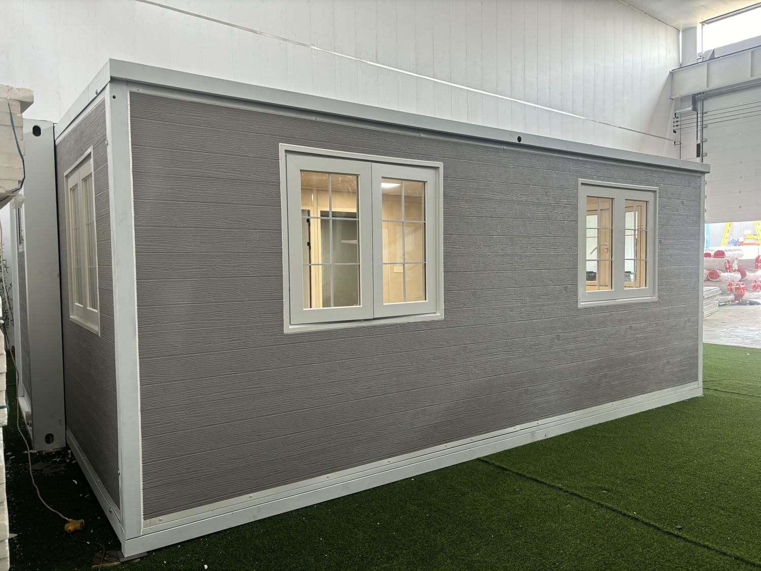20ft Grey and White Expandable Container House | 38 sqm Two-Tone