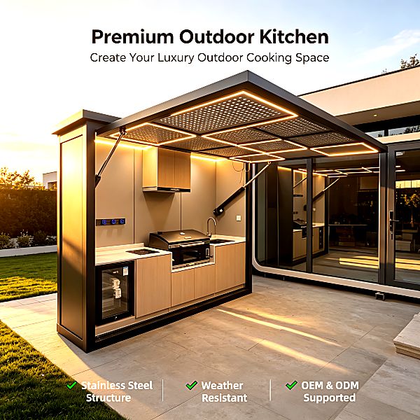 Custom Modular Outdoor Kitchen – Premium Cooking Space