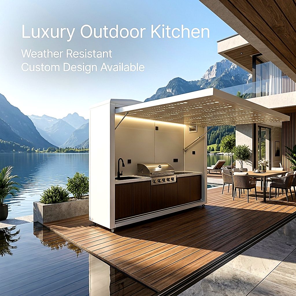 Custom Modular Outdoor Kitchen – Premium Cooking Space