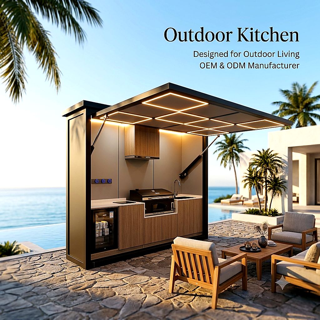 Custom Modular Outdoor Kitchen – Premium Cooking Space
