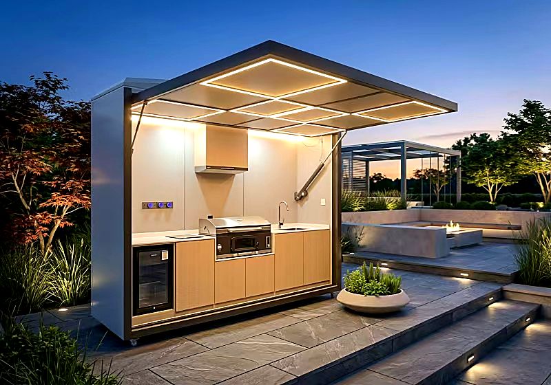 Custom Modular Outdoor Kitchen – Premium Cooking Space