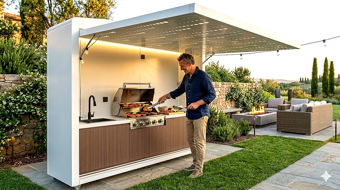 Custom Modular Outdoor Kitchen – Premium Cooking Space