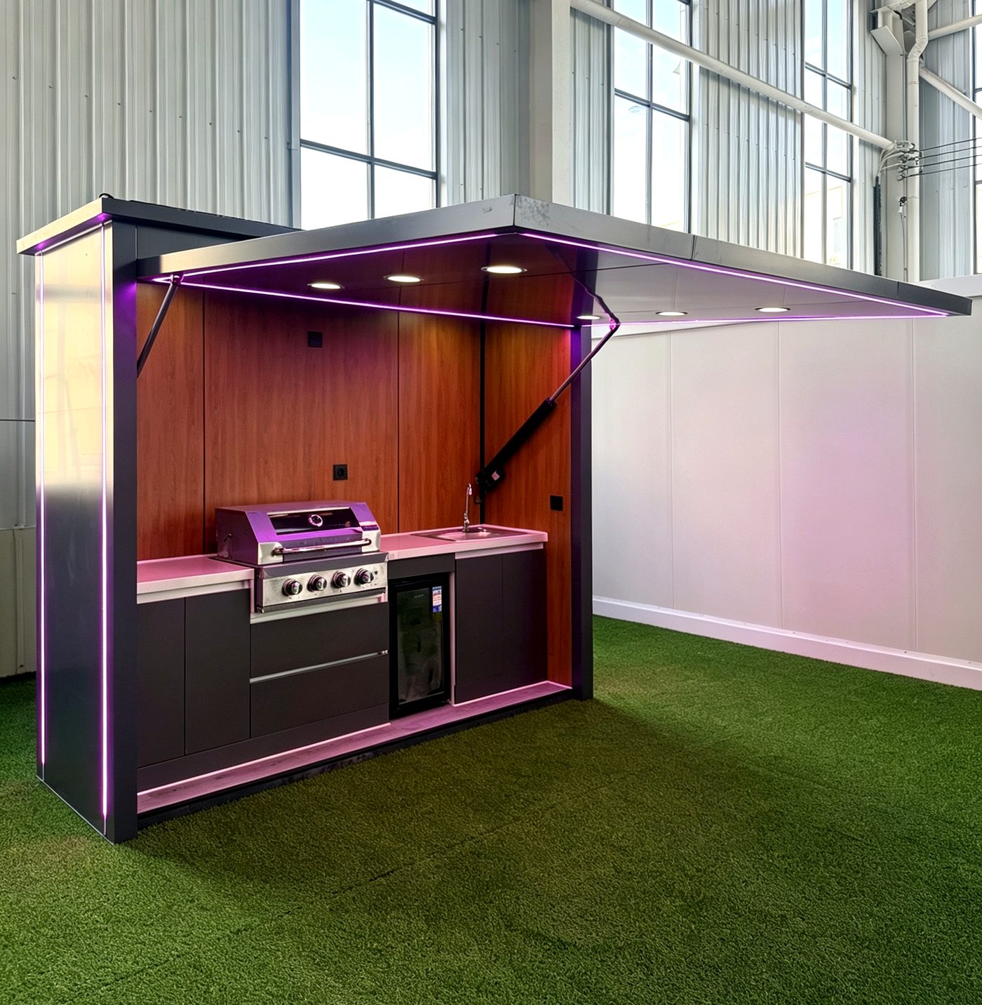 Outdoor kitchen module in our workshop