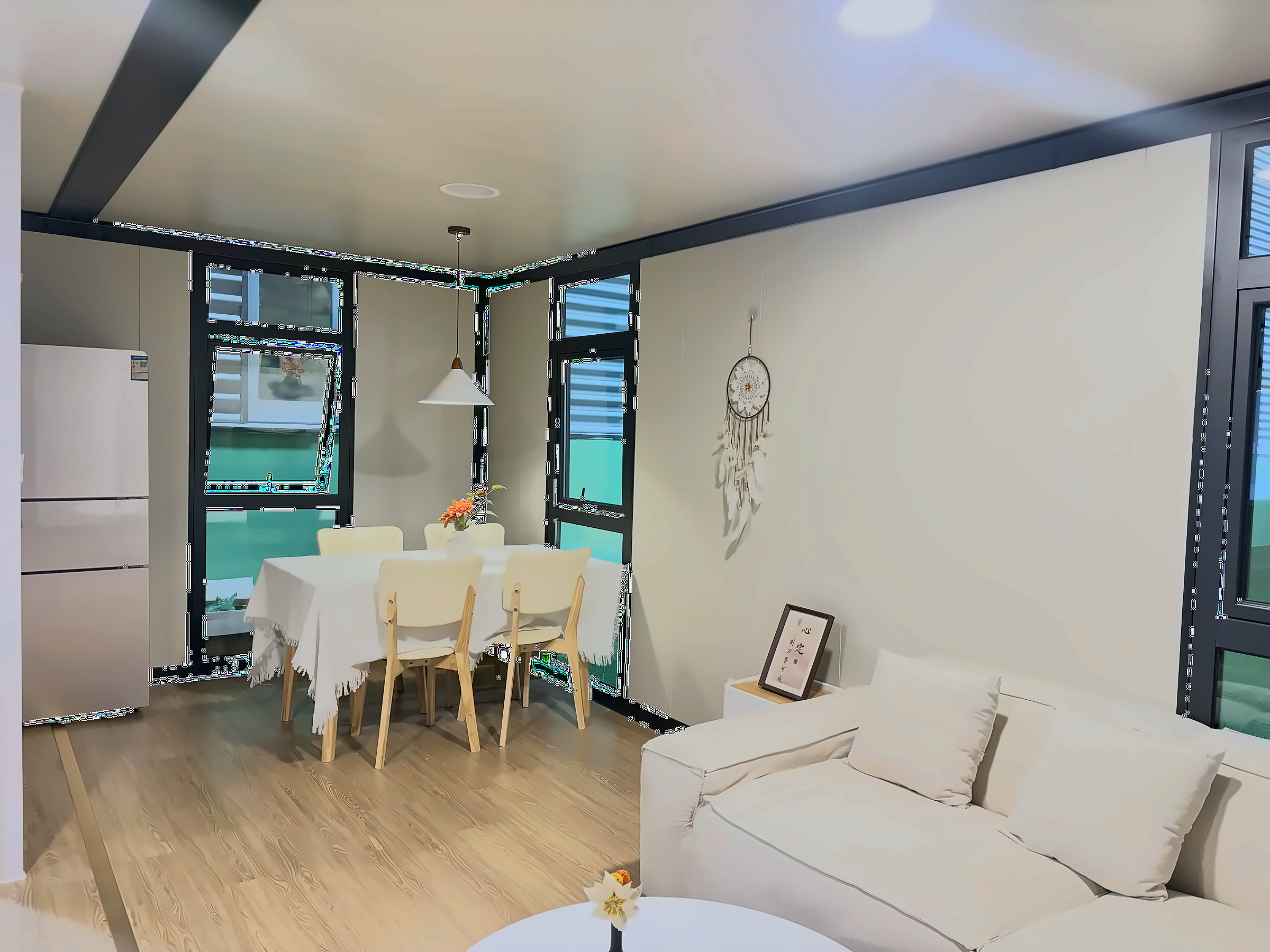 Two-Story Expandable Container House with Spiral Staircase – 106㎡