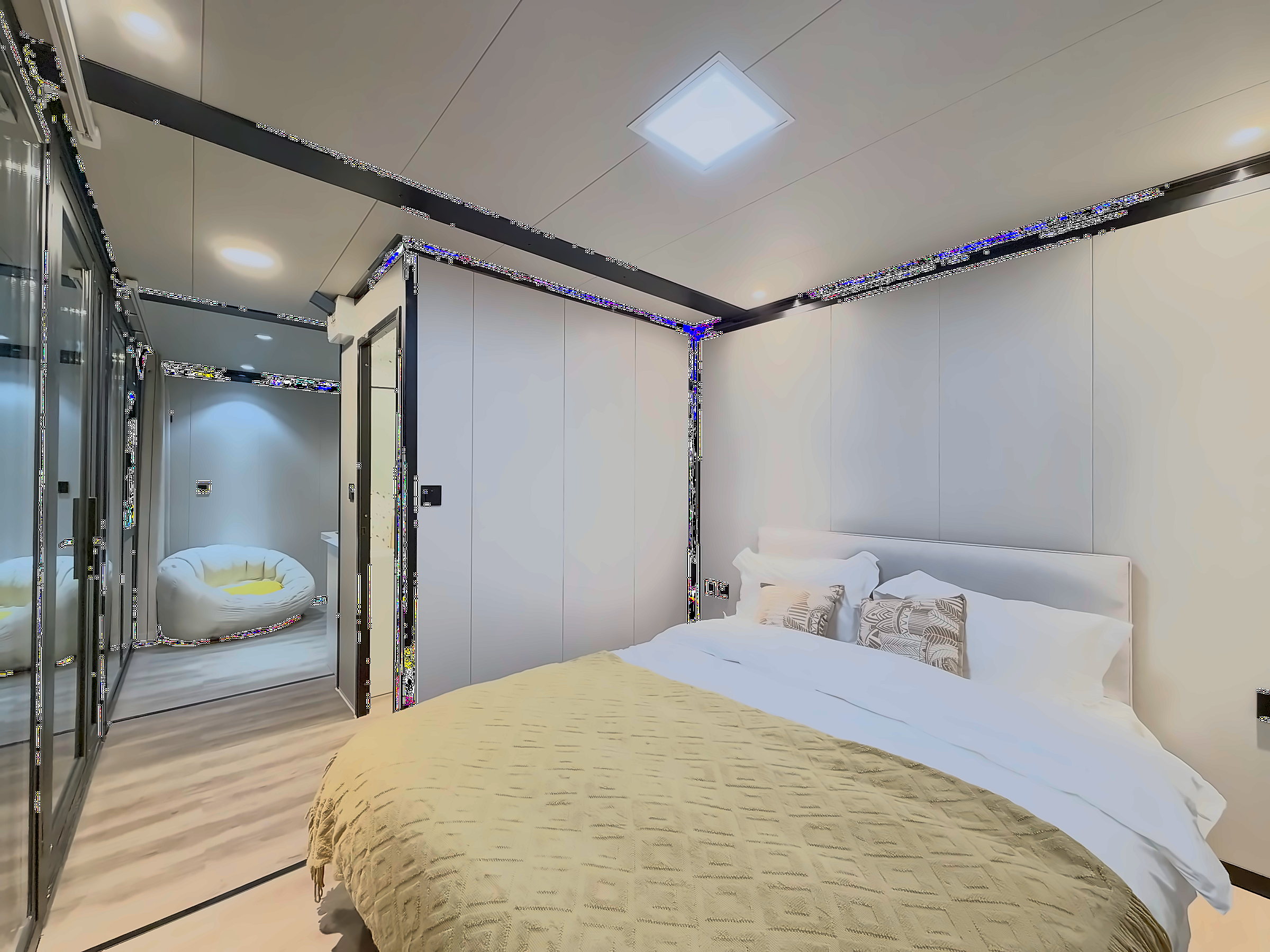 Two-Story Expandable Container House with Spiral Staircase – 106㎡