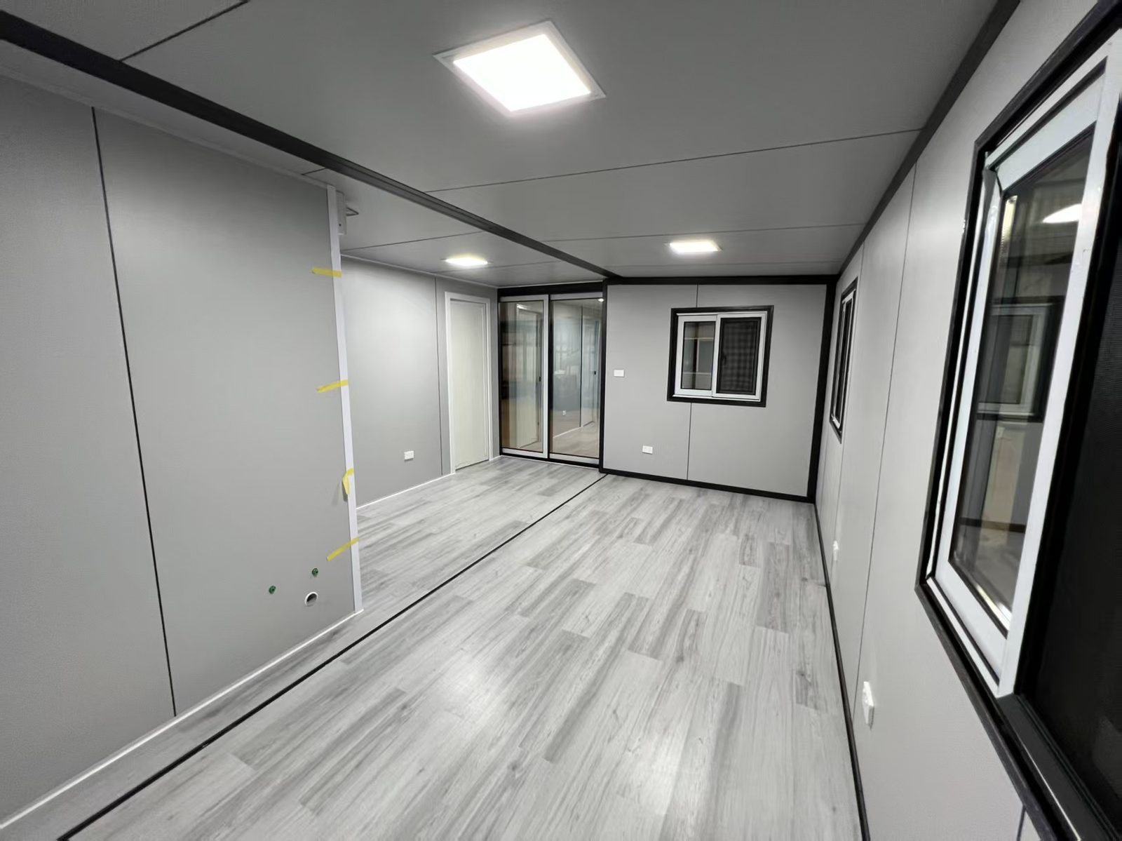 20ft Premium Wood-Grain Expandable Container House | Embossed Siding 38 sqm