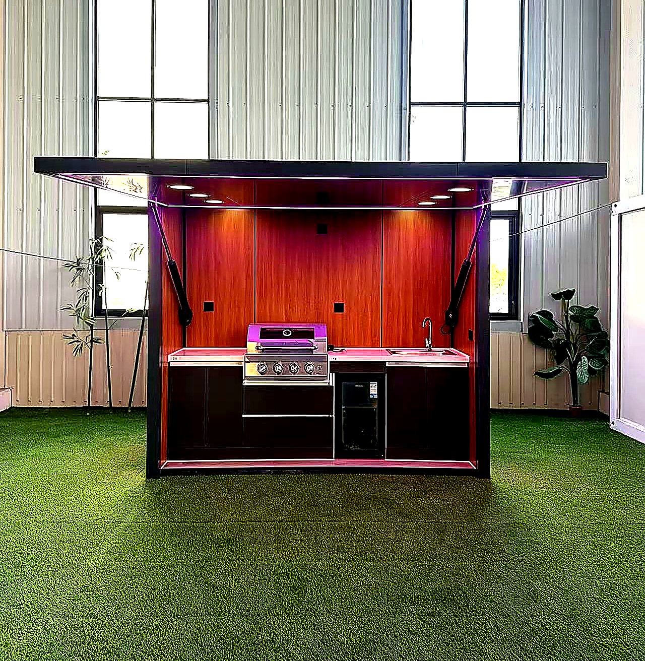 Outdoor Kitchen Module – 4m Prefab Bar