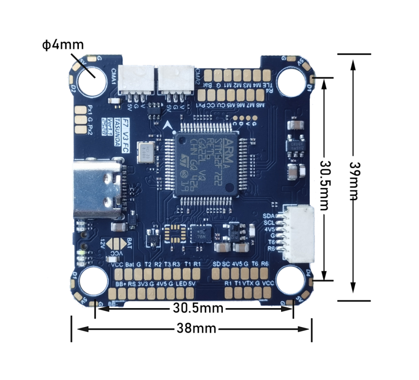 FC 722 V3 Flight controller