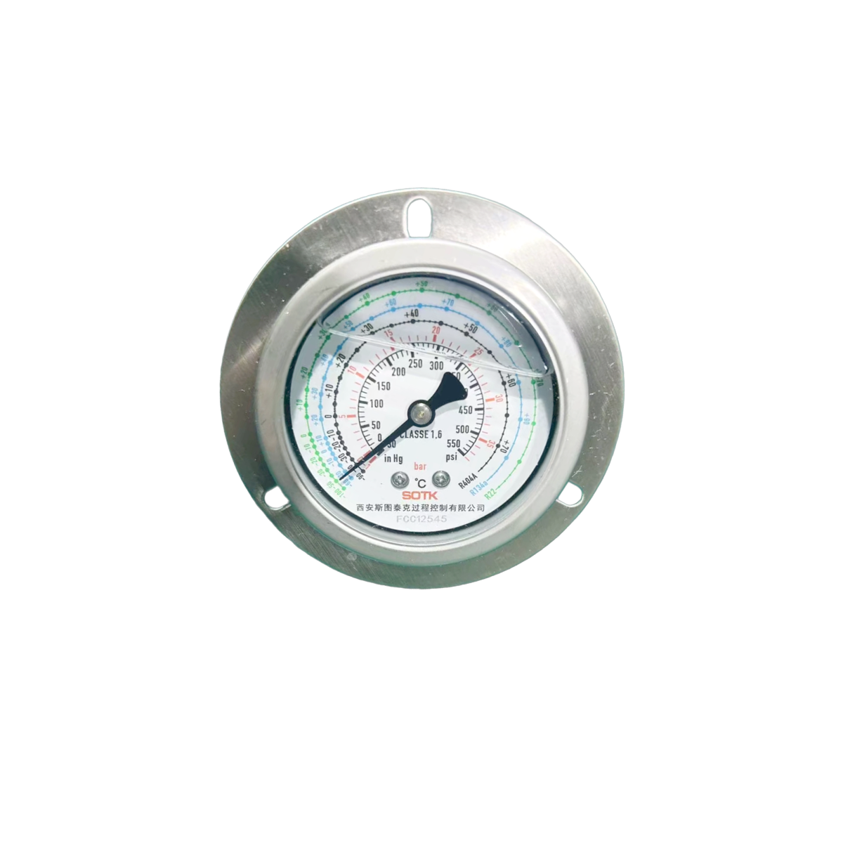 不锈钢压力表 轴向 耐震 50~150mm