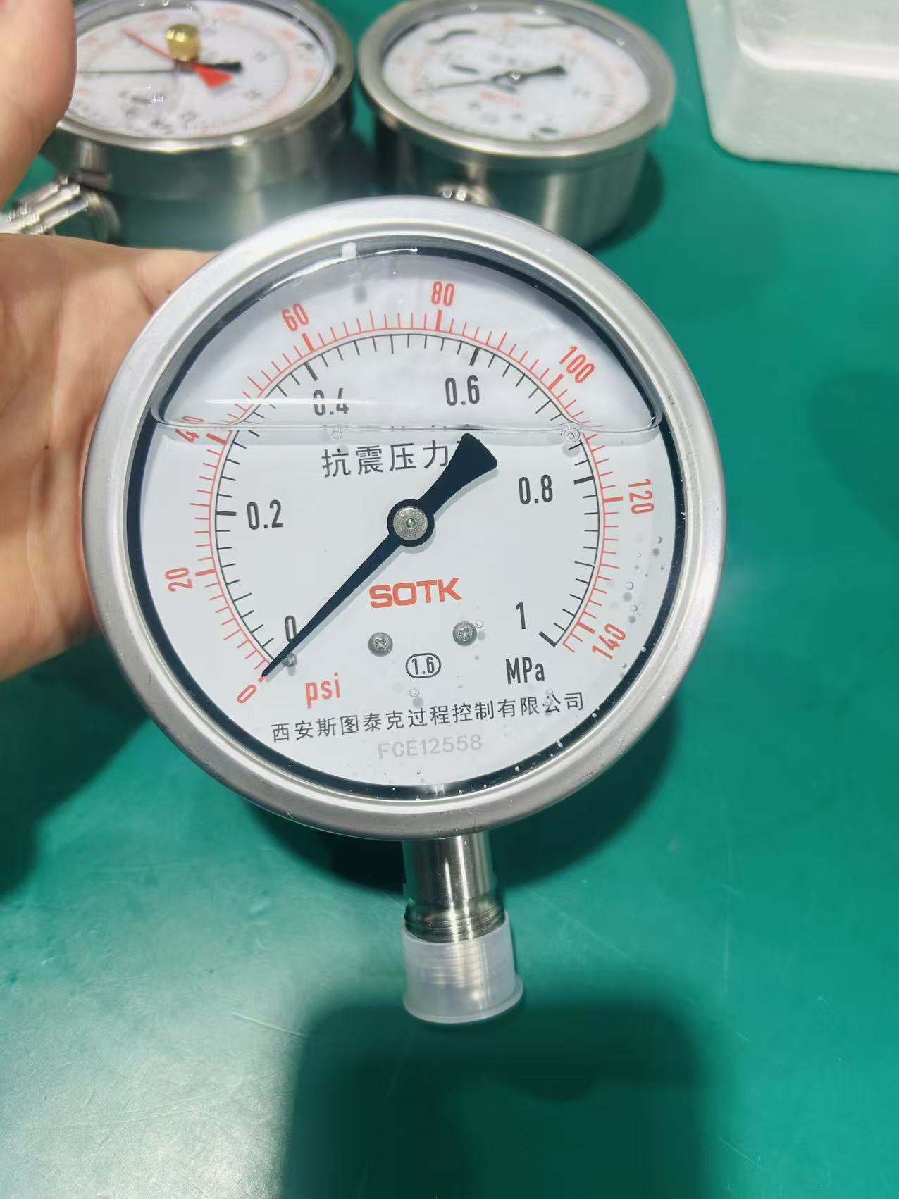 不锈钢压力表 径向 50~150MM 耐震