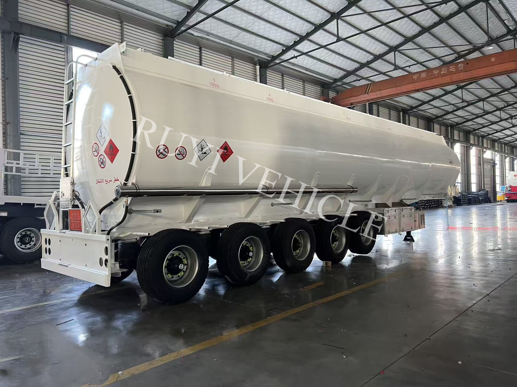 5 Axle 54000 Ltrs Aluminum Alloy Tanker Trailer