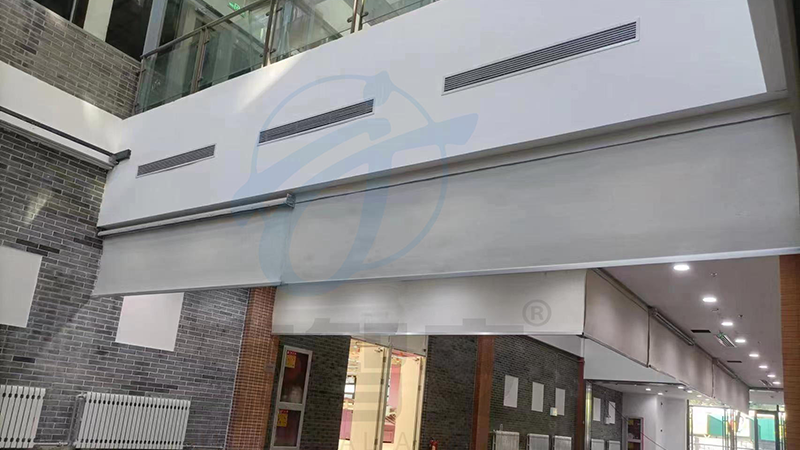 大学电动卷轴型明装并联