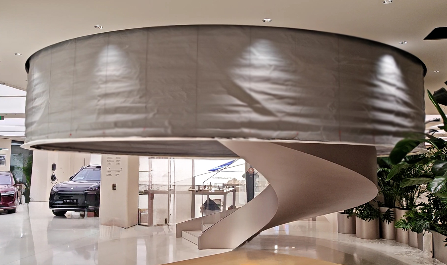 一体式圆形电动提升型挡烟垂壁