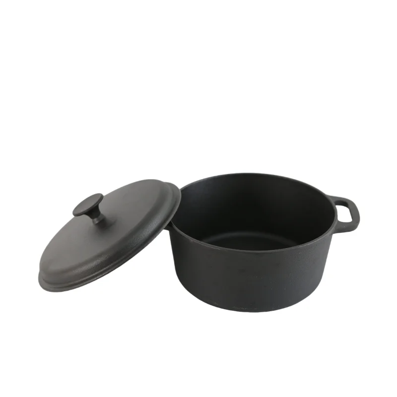 Hot-Sell Large Outdoor Cast Iron Cookware Eco-Friendly Camp Oven with Metal Lid for BBQ & Camping