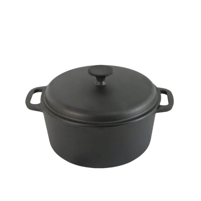 Hot-Sell Large Outdoor Cast Iron Cookware Eco-Friendly Camp Oven with Metal Lid for BBQ & Camping