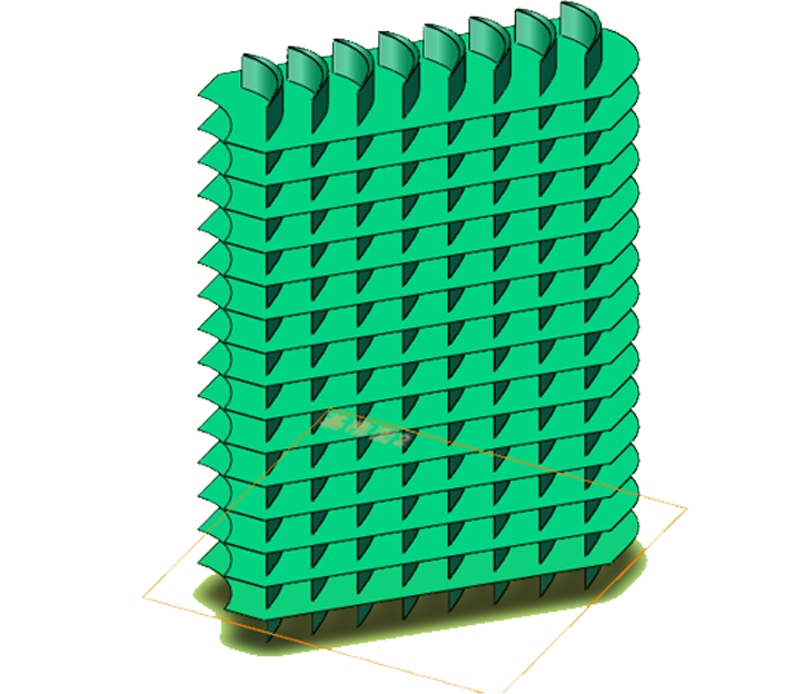 热交换拐角导流片