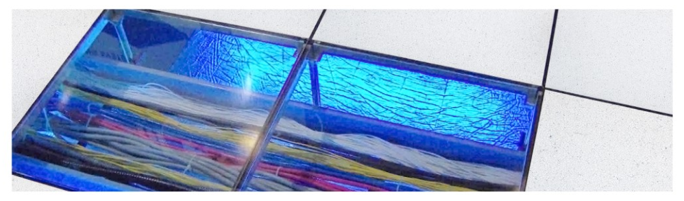 玻璃防静电地板安装示意图