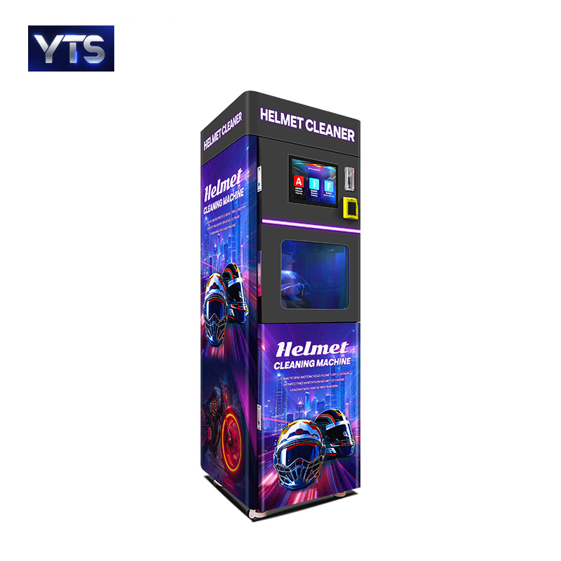 Helmet cleaning machine