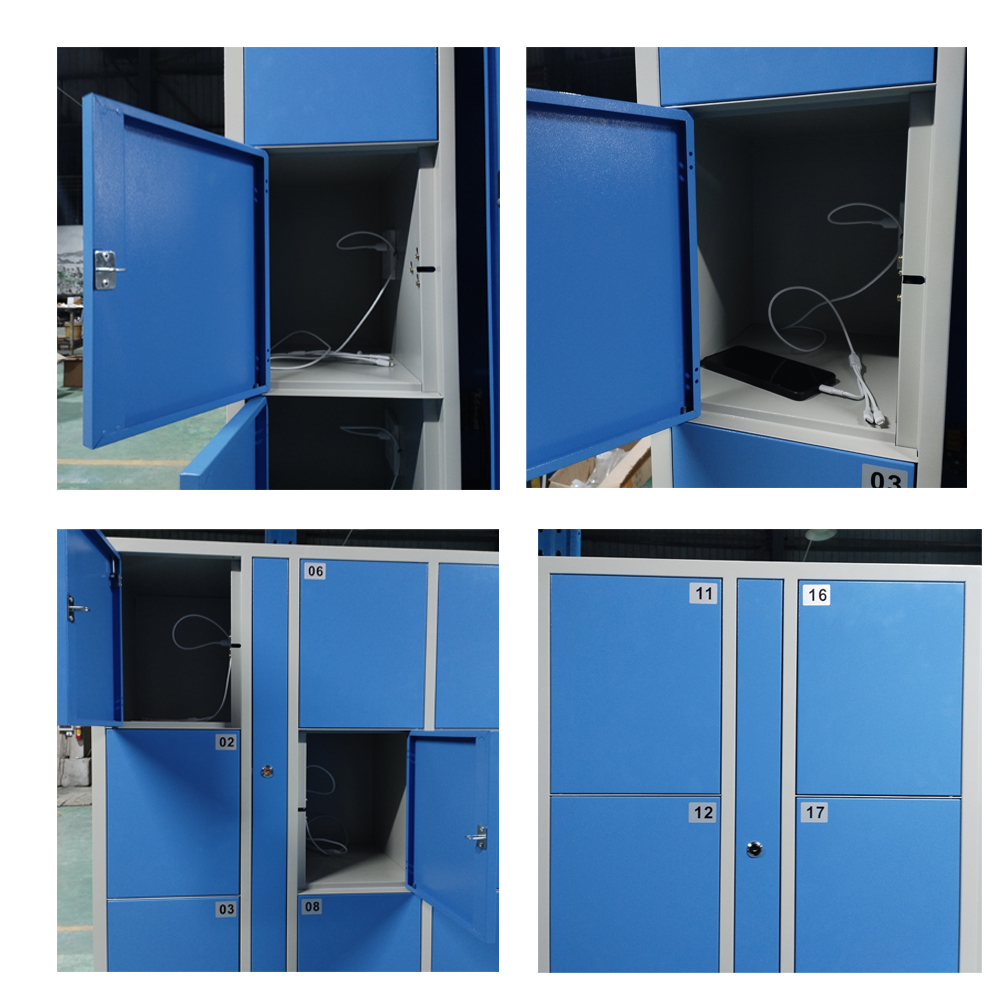 Smart cell phone charging locker 