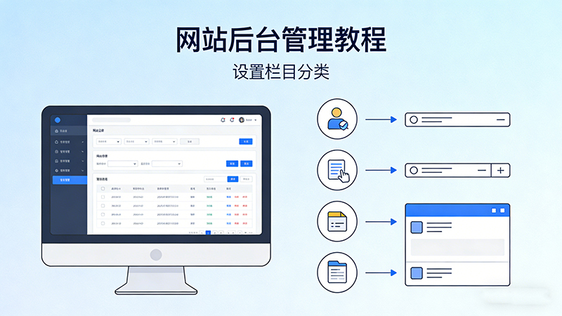 【网站后台管理教程】设置栏目分类