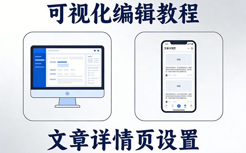 【可视化编辑教程】设置文章详情页