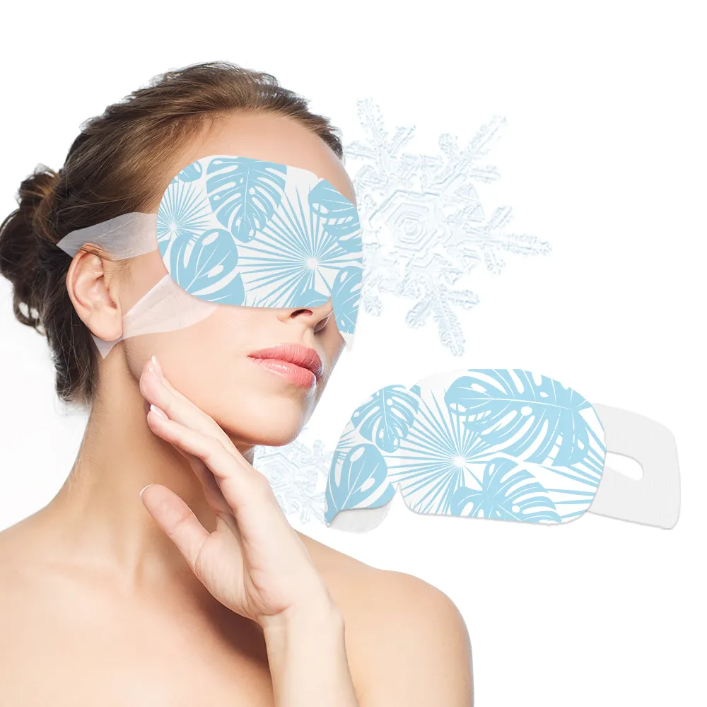 Free Sample Personalized Single Use Travel Disposable Cool Eye Patch Single Use Sleep Eye Mask