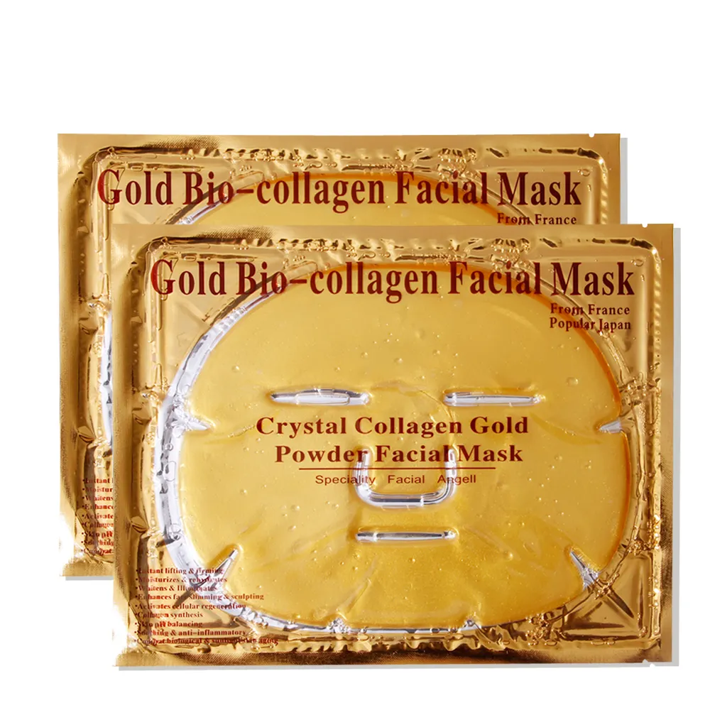 Private Label Gold Gel Collagen Facial Masks Gold Face Mask Moisturizing Facial Sheet Patch