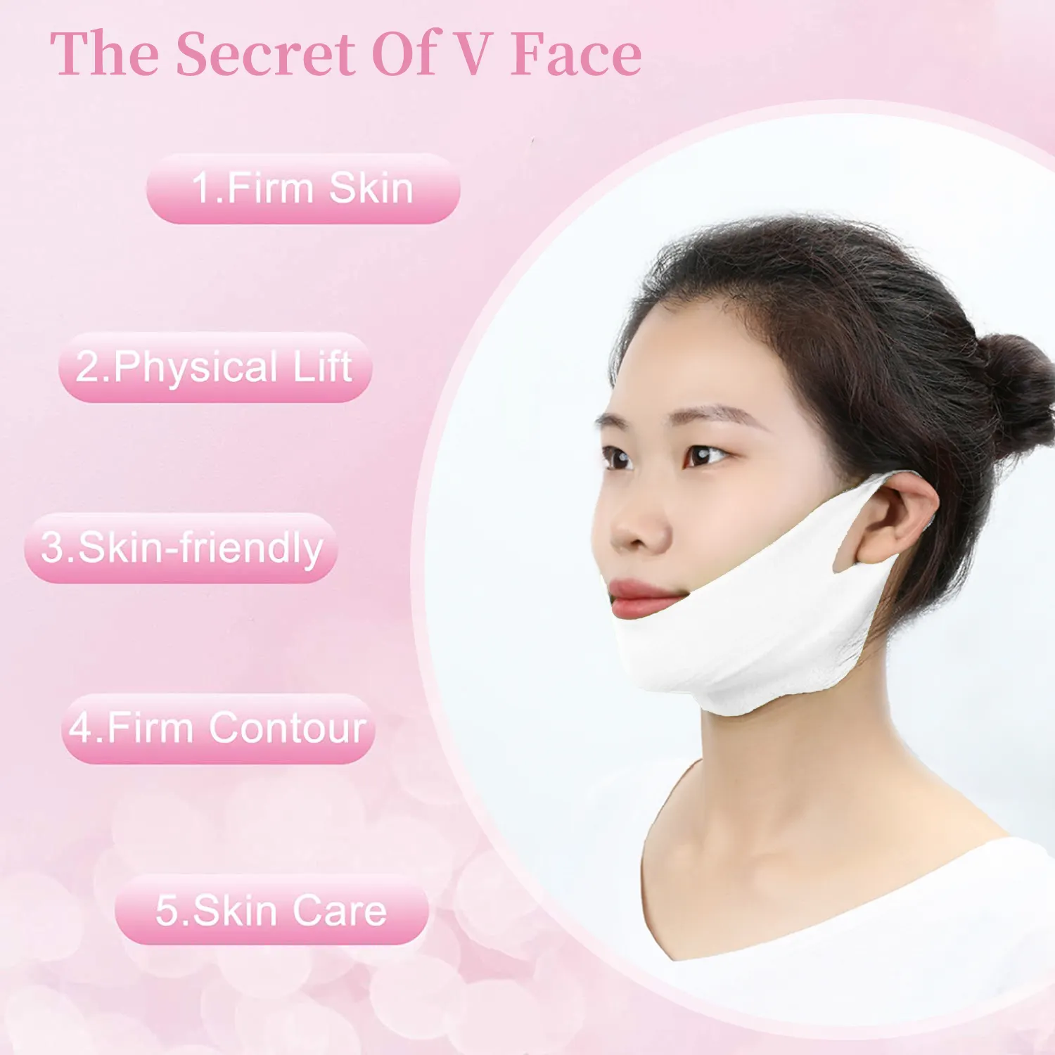 v Shape Lifting Face Mask White v Line Chin Patch Wholesale Face Mask