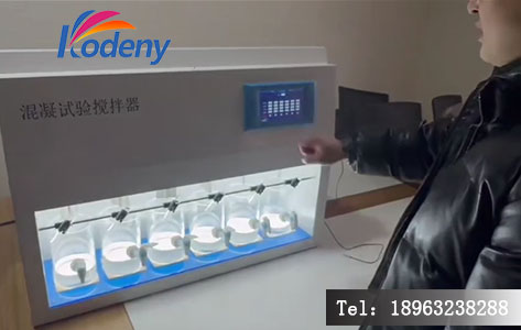 混凝试验搅拌器触摸屏操作界面