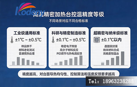 高温精密加热台控温精度等级划分与应用场景对照表