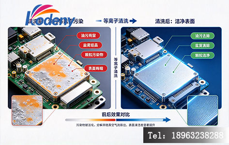 海洋元器件等离子清洗前后效果对比图