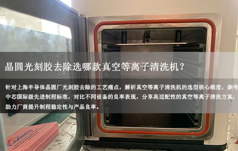 晶圆光刻胶去除选哪款真空等离子清洗机？上海厂家中芯级良率选型指南！
