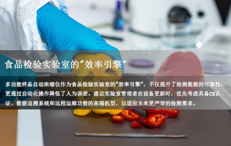 多功能样品自动浓缩仪在食品检验实验室的效率革命与质量保障
