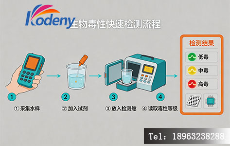 便携式生物毒性检测流程示意图