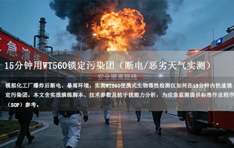 化工厂爆炸应急演练：15分钟用WT560生物毒性检测仪锁定污染团（断电/恶劣天气实测）