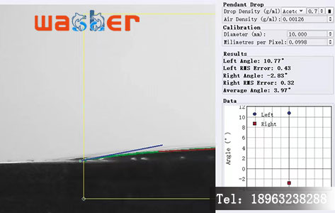 紫外臭氧清洗机水滴角测试实操步骤