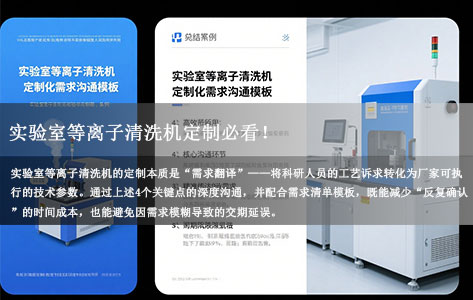 实验室等离子清洗机定制必看！4个关键点教你精准提需求，告别交期延误