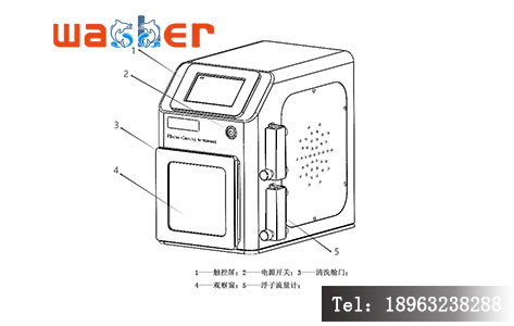 真空等离子清洗机内部结构图，电极与气路分布设计