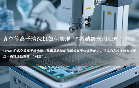 高校科研必备！10-60 帕真空等离子清洗机如何实现 “微纳级表面处理”？